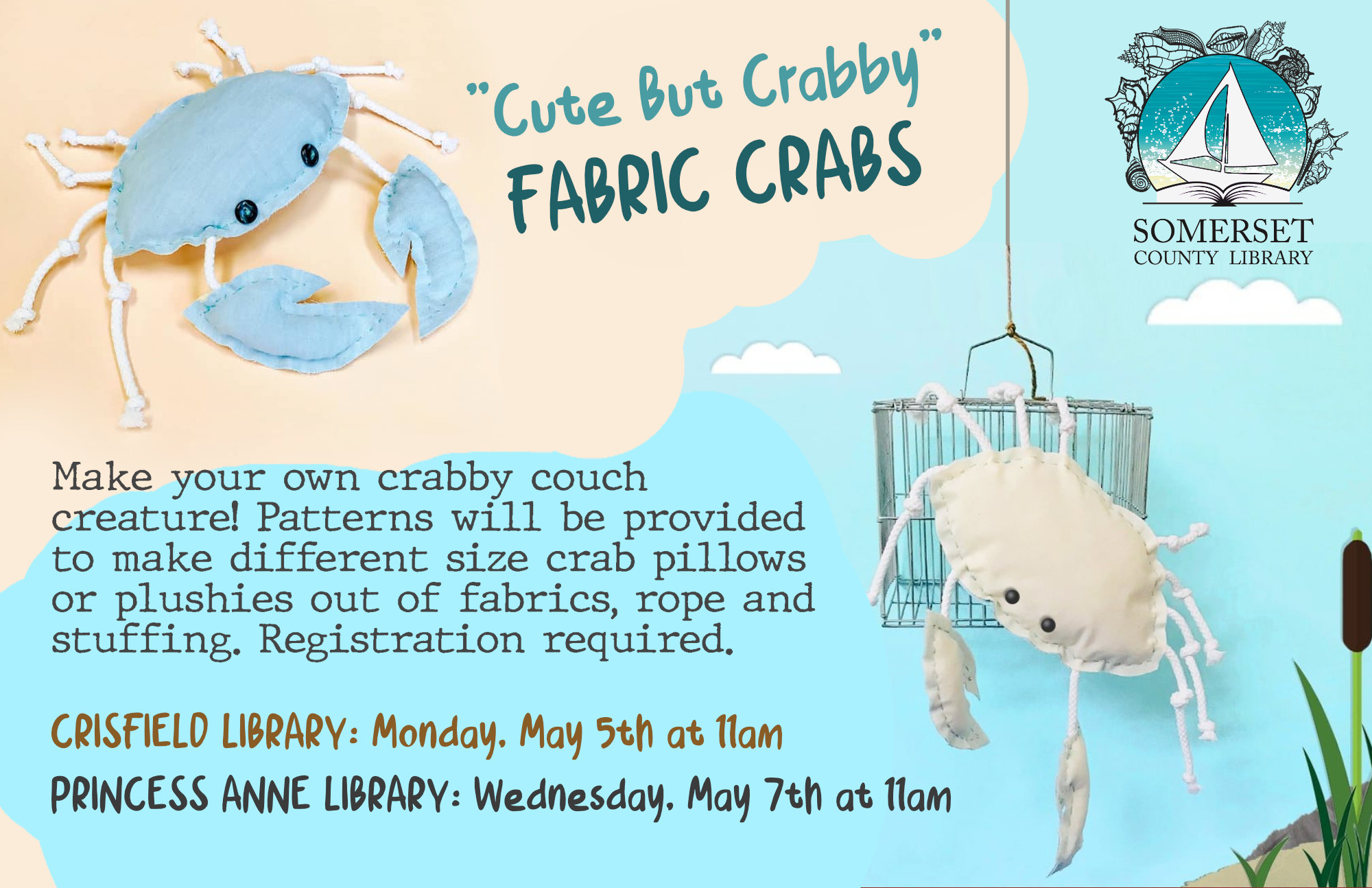 Fabric Crabs