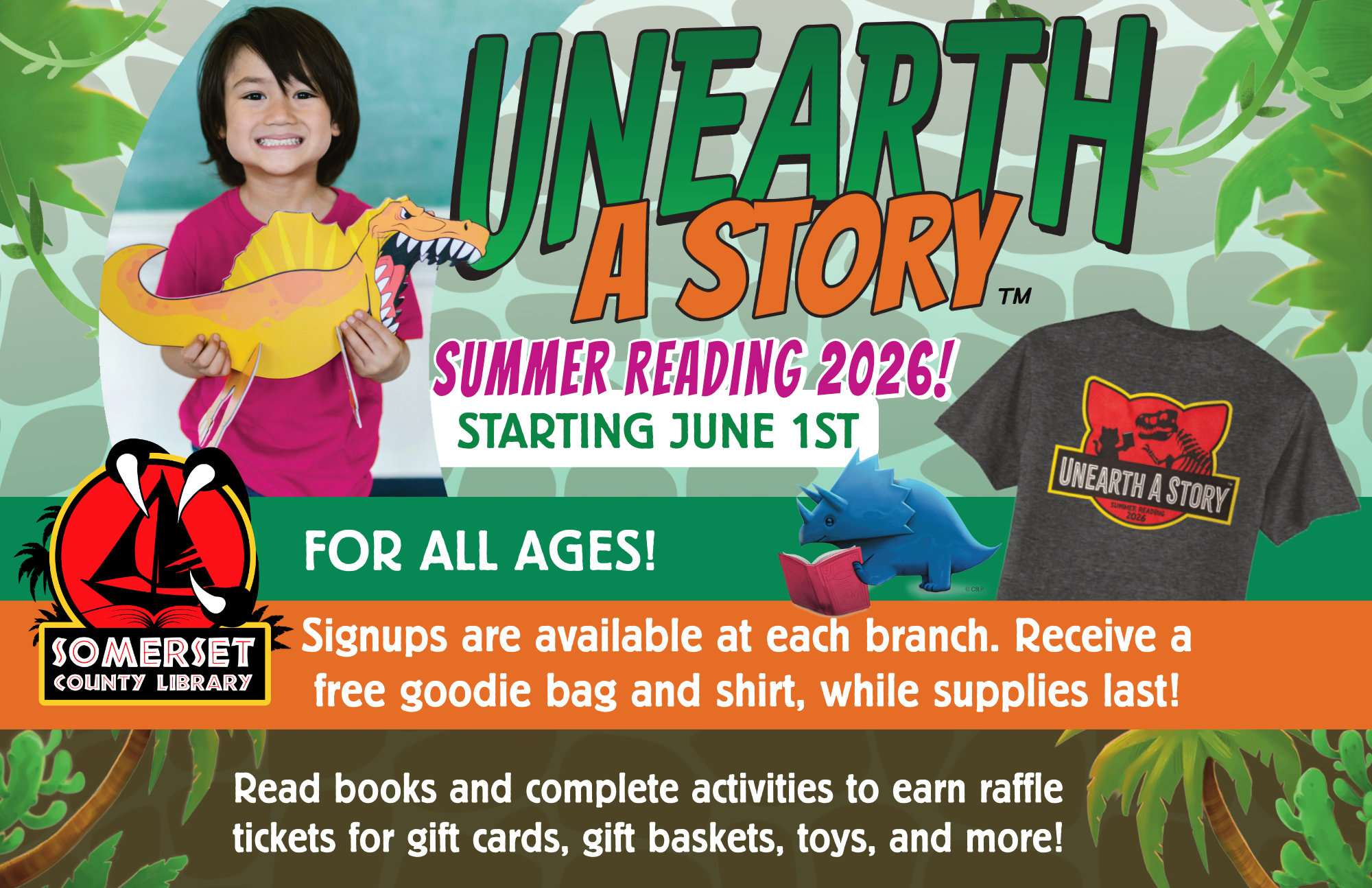 SUMMER READING Begins June 1, signups available at each branch