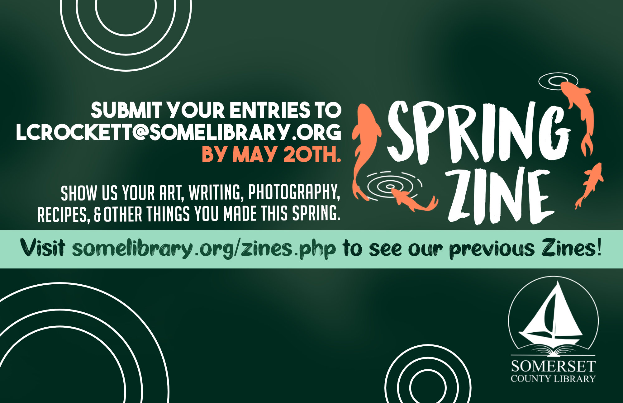 Show us your art, photography, writing, recipes, and other things you made this spring. Submit entries by May 20th!